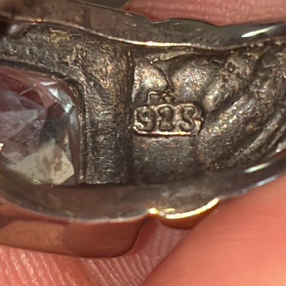 David Yurman 14k Gold & Sterling Silver Ring with Blue Topaz - Picture 10 of 16